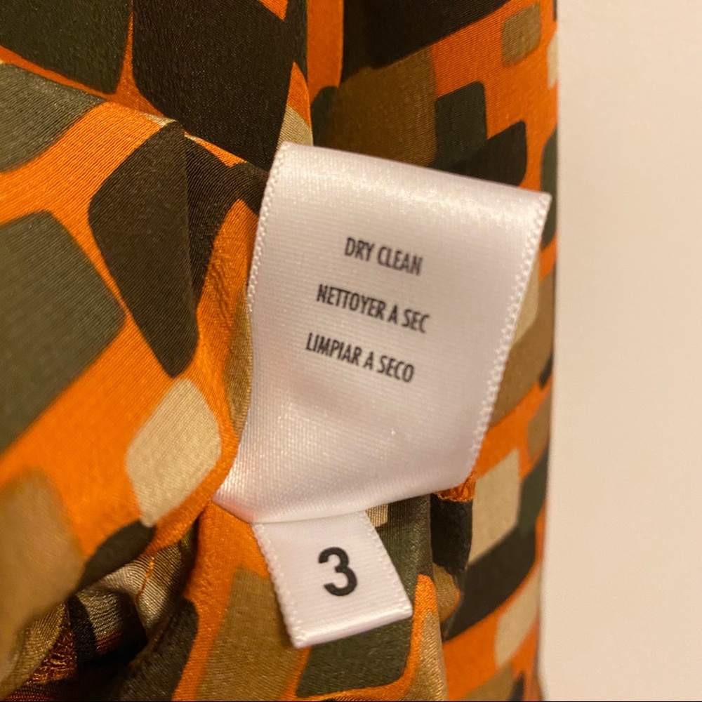 100% Silk Retro 70s Inspired Geometric Shirt - Picture 8 of 8